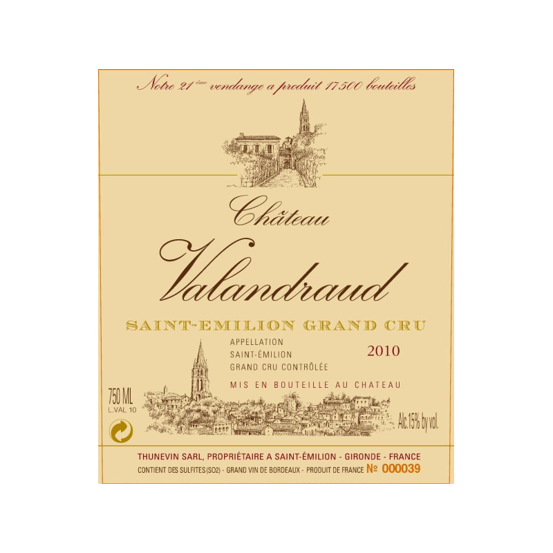 Chateau Valandraud 2020 750ml 