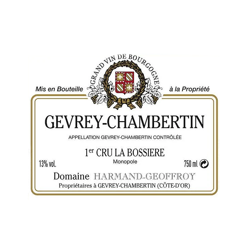 Domaine Harmand Geoffroy Gevrey Chambertin 1Er Cru La Bossiere 2021 750ml