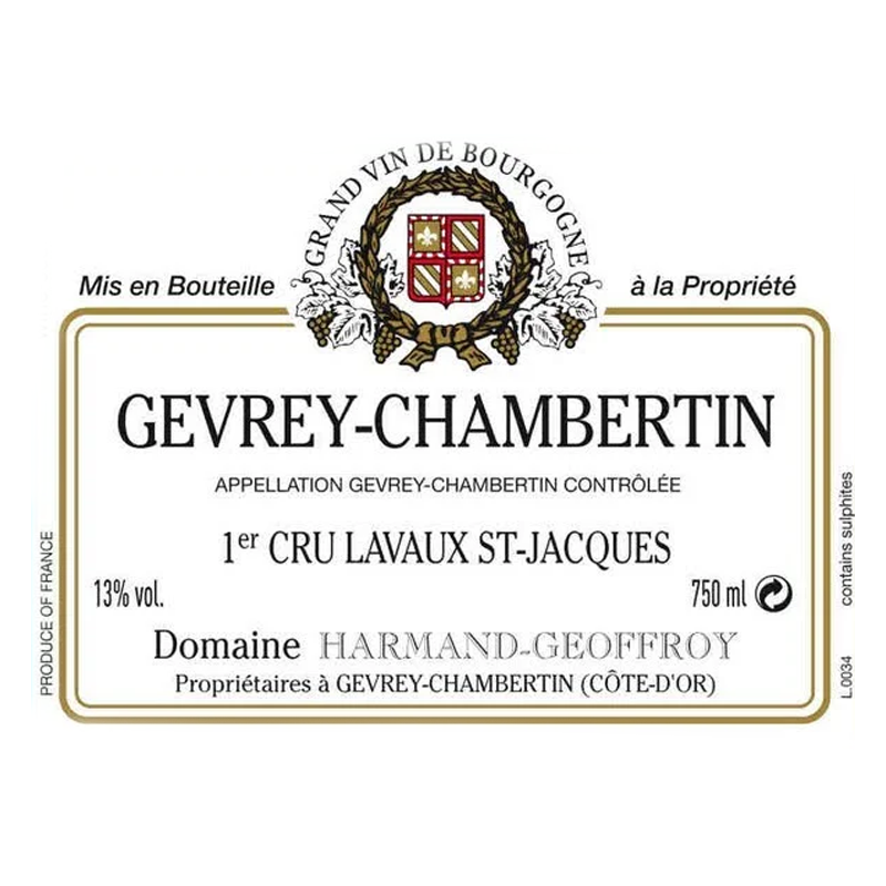 Domaine Harmand Geoffroy Gevrey Chambertin 1Er Cru Lavaux St Jacques 2021 750ml