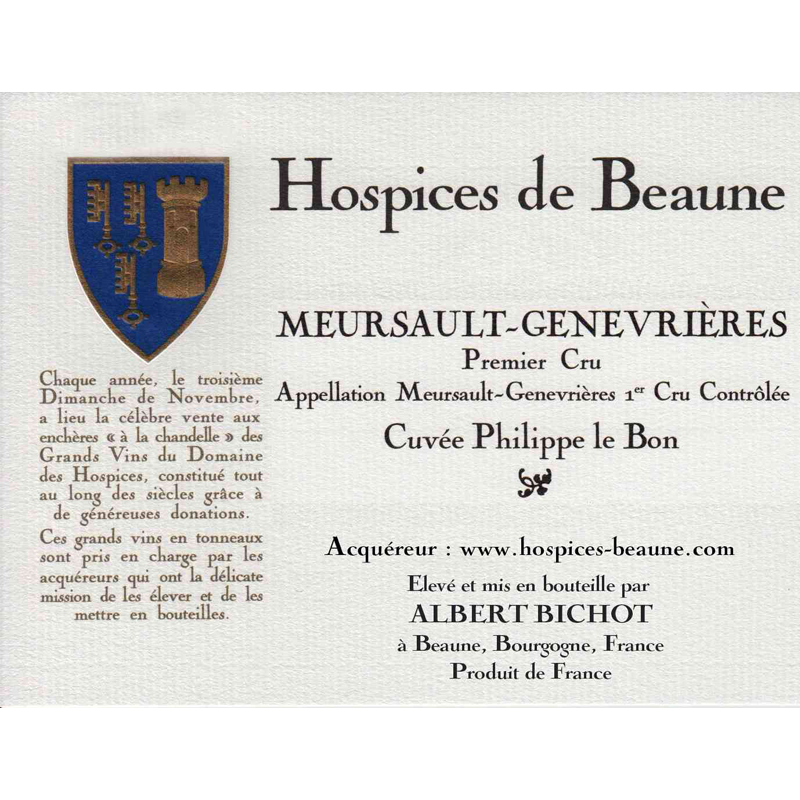 Hospices De Beaune Meursault Genevrieres Philippe Le Bon 375ml 2007