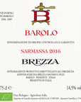 Brezza Barolo Sarmassa 2016 750ml