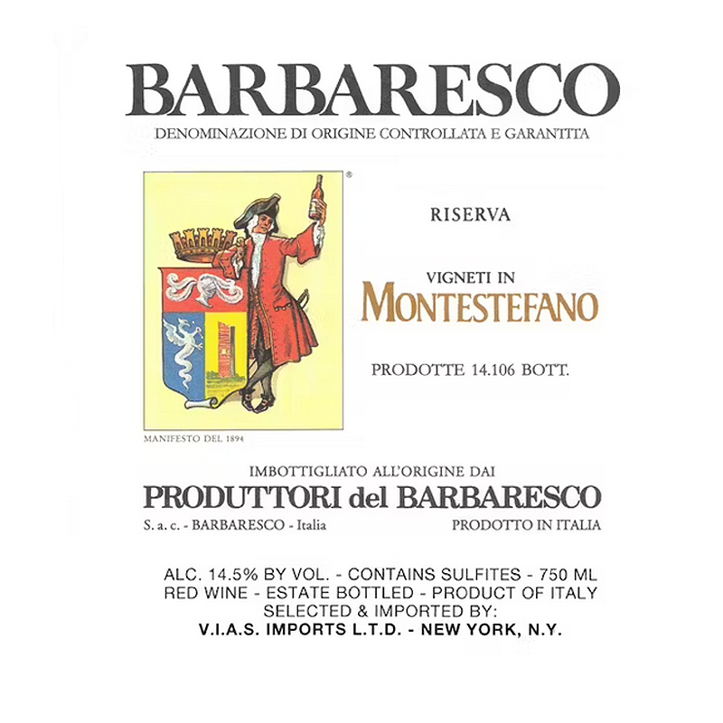 Produttori del Barbaresco Barbaresco Riserva Montestefano 2017 750ml 