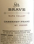 Mt Brave Cabernet Franc 2019 750ml 