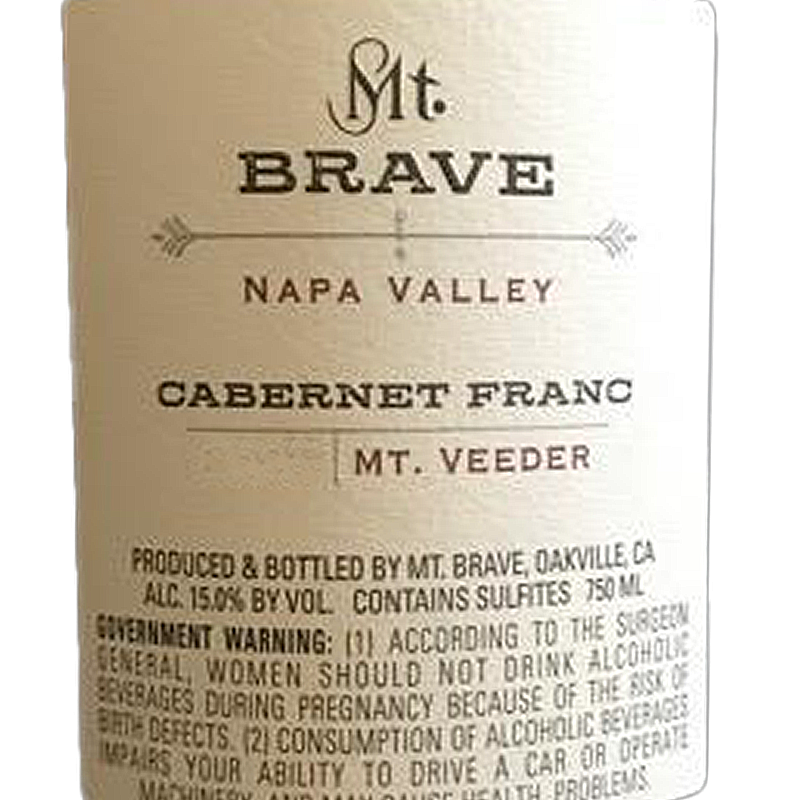 Mt Brave Cabernet Franc 2019 750ml